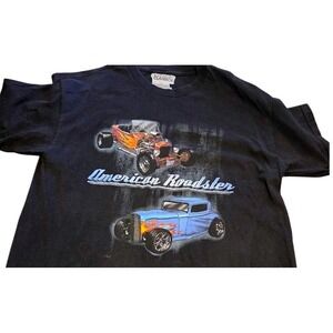 Lifestyle Classics American Roadster T-Shirt Mens XL Black‎ Hot Rod Graphic Tee